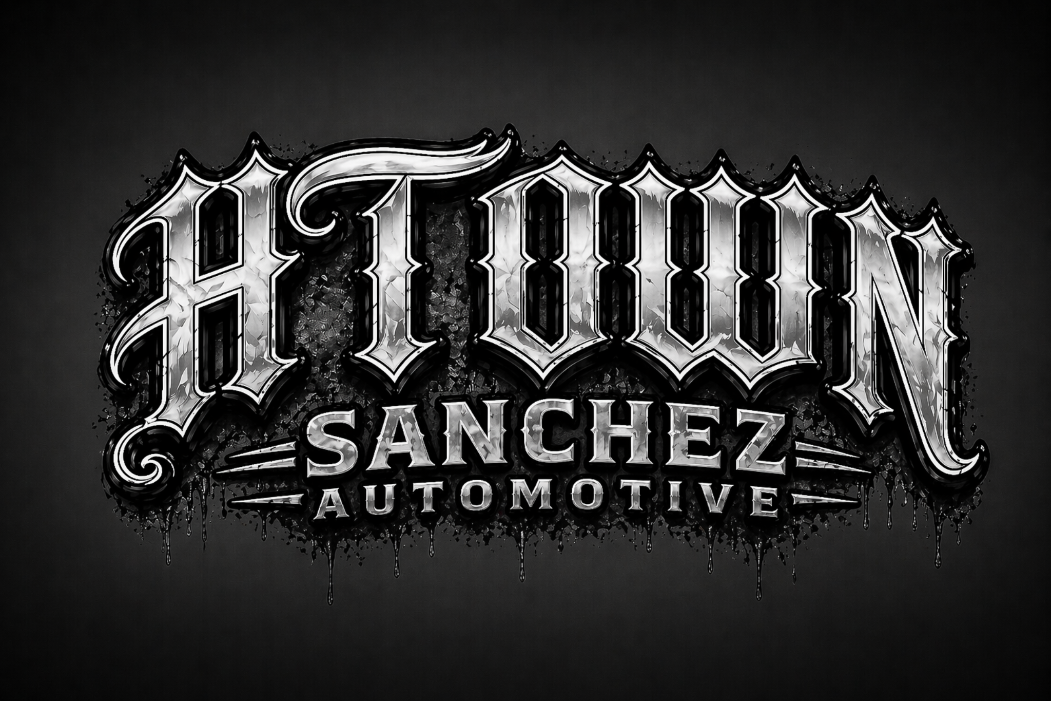 Sanchez Automotive shop interior with mechanics working on vehicles
